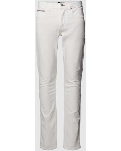 Tommy Hilfiger Tapered Fit Jeans im 5-Pocket-Design - Weiß