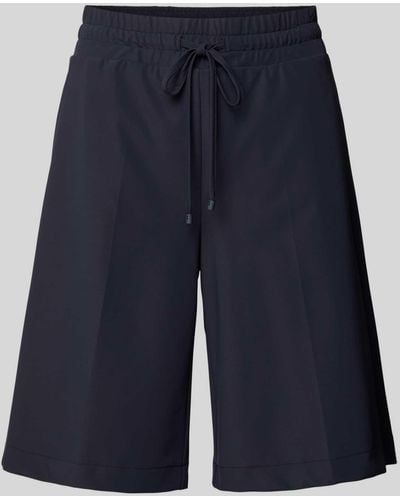 Cambio Wide Leg Shorts mit Gesäßtaschen Modell 'CLARA' - Blau