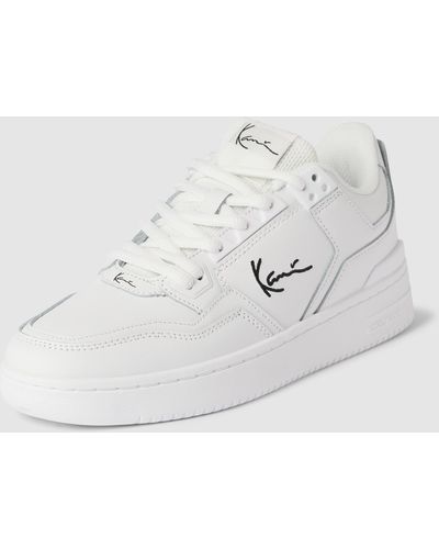 Karlkani Sneaker mit Label-Stitching - Weiß