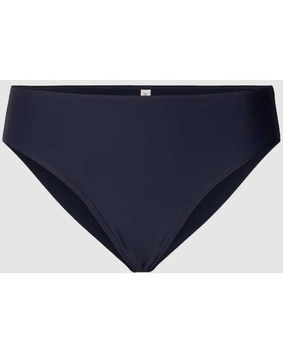 Esprit Bikini-Slip mit Label-Detail - Blau