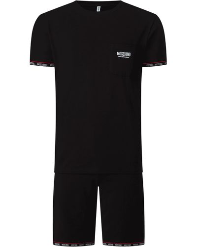 Moschino Pyjama Met Stretch - Zwart