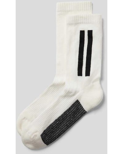 Rick Owens Socken mit Brand-Stitching - Weiß