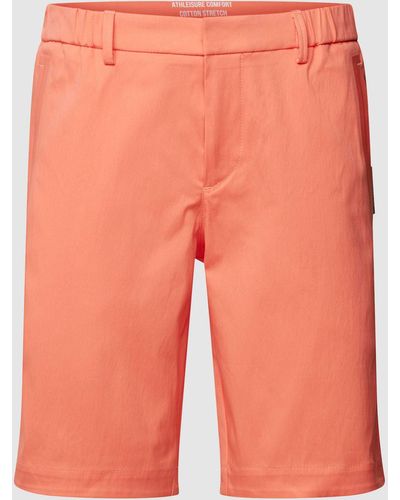 BOSS Slim Fit Shorts mit französischen Eingrifftaschen Modell 'Liem' - Orange