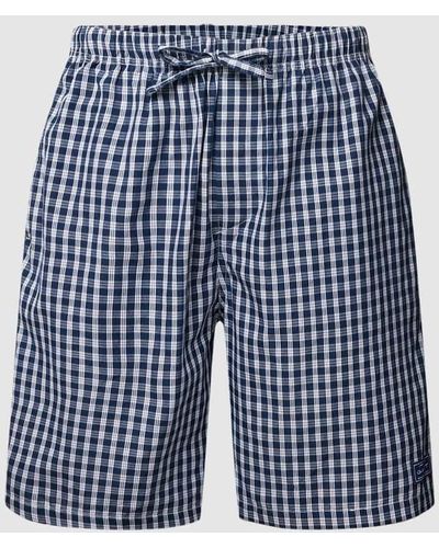 GANT Pyjama-Shorts mit Allover-Muster - Blau