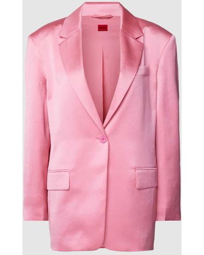 HUGO Blazer mit Pattentaschen Modell 'Agura' - Pink