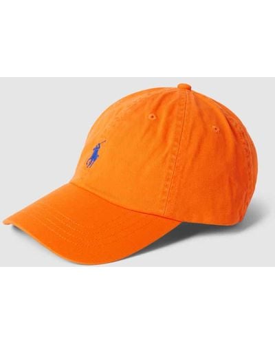 Polo Ralph Lauren Basecap mit Logo-Stickerei und verstellbarem Riegel - Orange