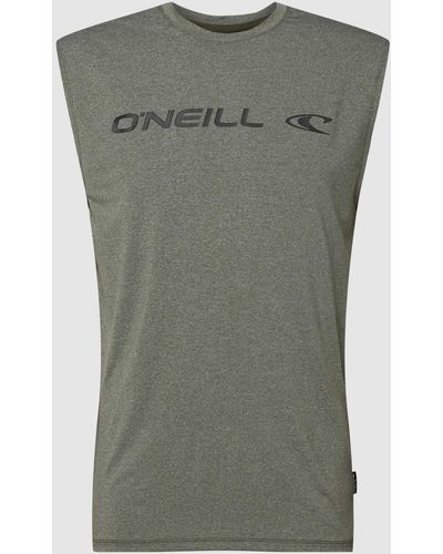 O'neill Sportswear Tanktop Met Labelprint - Grijs