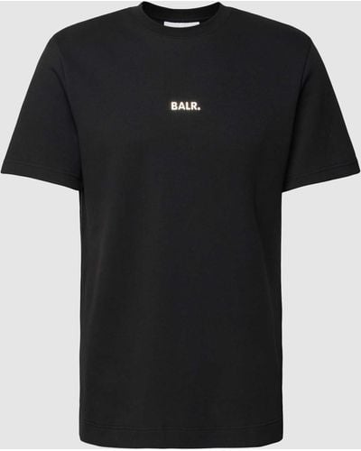 BALR Regular Fit T-shirt Met Labelprint - Zwart