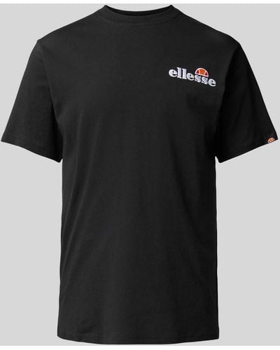 Ellesse T-shirt Met Labelstitching - Zwart