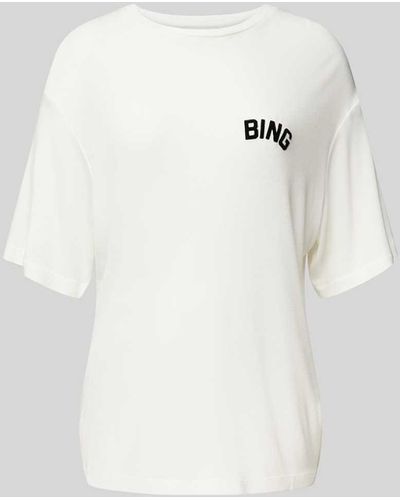 Anine Bing Oversized T-Shirt aus reiner Viskose - Weiß