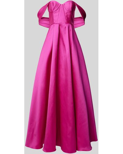Vera Wang Abendkleid mit One-Shoulder-Träger Modell 'VIKTOR' - Pink