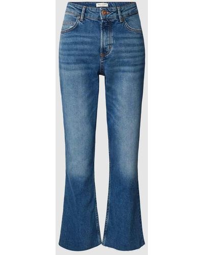 Marc O' Polo Flared Cut Jeans im 5-Pocket-Design Modell 'Ahus' - Blau