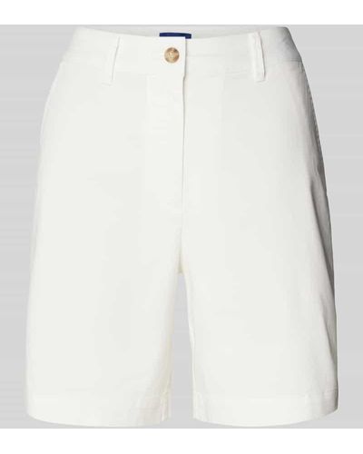 GANT Regular Fit Shorts mit Gürtelschlaufen - Weiß