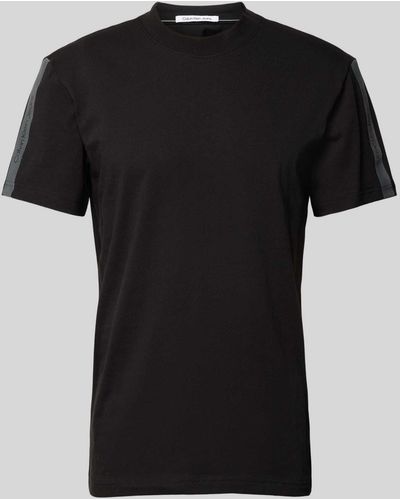 Calvin Klein T-Shirt mit Rundhalsausschnitt - Schwarz