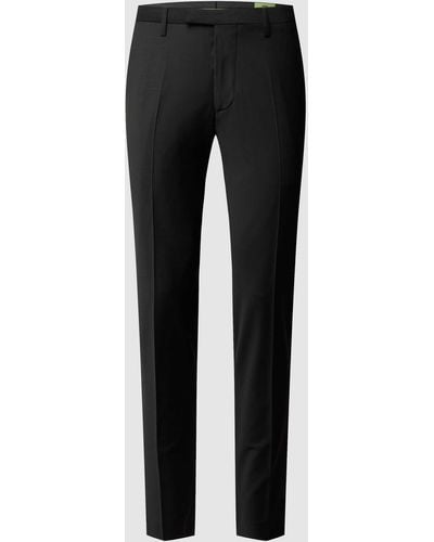 Cinque Super Slim Fit Pantalon Met Scheerwol, Model 'cicastello' - 'cipowerstretch' - Zwart