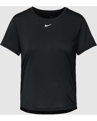 Nike T-Shirt mit Logo-Print - Schwarz