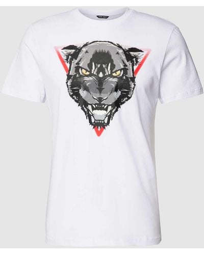 Antony Morato T-shirt Met Motiefprint - Wit