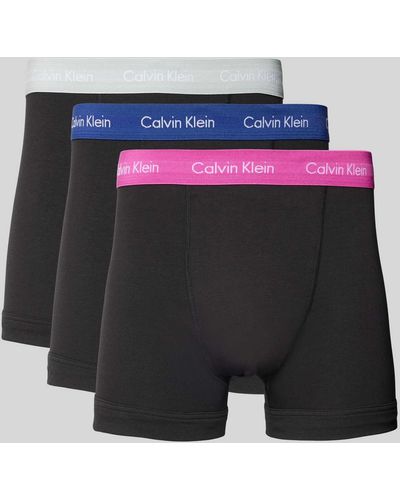 Calvin Klein Trunks mit elastischem Bund im 3er-Pack - Grau