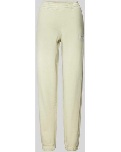 Holzweiler Sweatpants mit elastischem Bund - Weiß