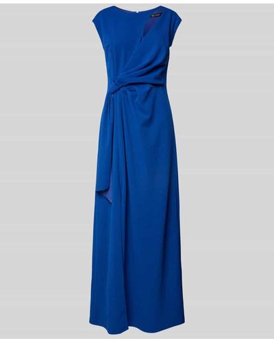 Paradi Abendkleid mit Knotendetail - Blau