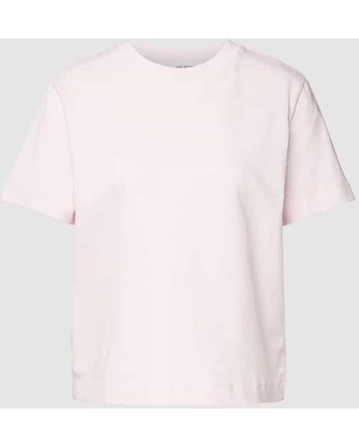SELECTED T-Shirt mit Rundhalsausschnitt - Pink