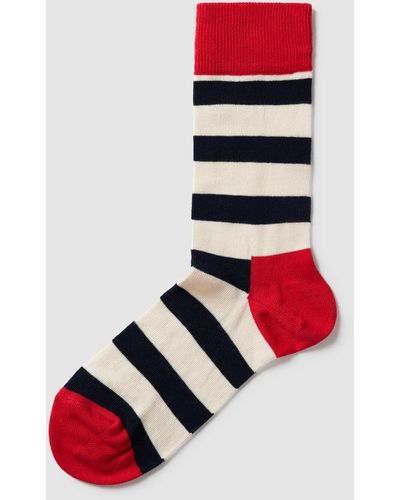Happy Socks Sokken Met Streepmotief - Rood