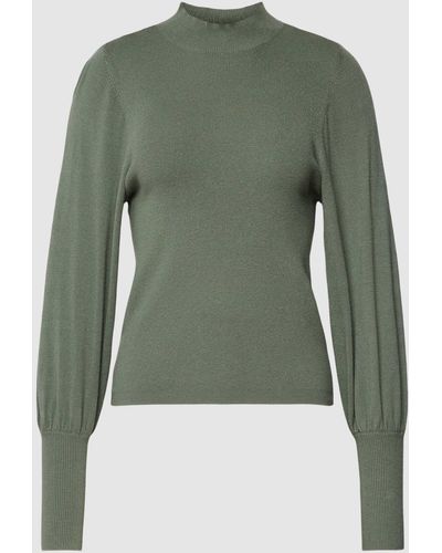 Vero Moda Gebreide Pullover Met Opstaande Kraag - Groen