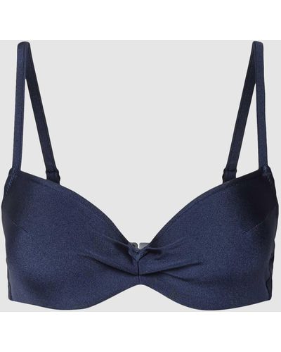 Barts Bikini-Oberteil mit Herz-Ausschnitt Modell 'ISLA WIRE' - Blau