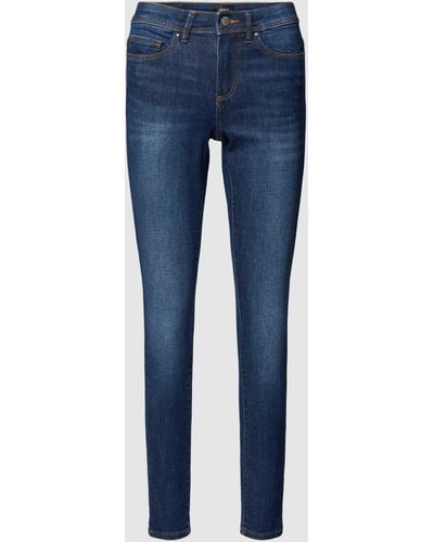 ONLY Skinny Fit Jeans Met Labelpatch - Blauw