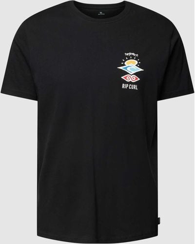 Rip Curl T-Shirt mit Rundhalsausschnitt Modell 'SEARCH ICON' - Schwarz