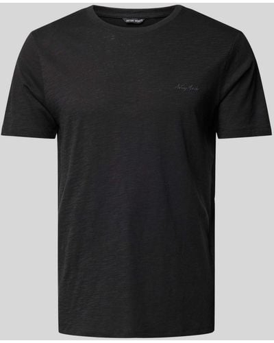 Antony Morato T-shirt Met Labelprint - Zwart
