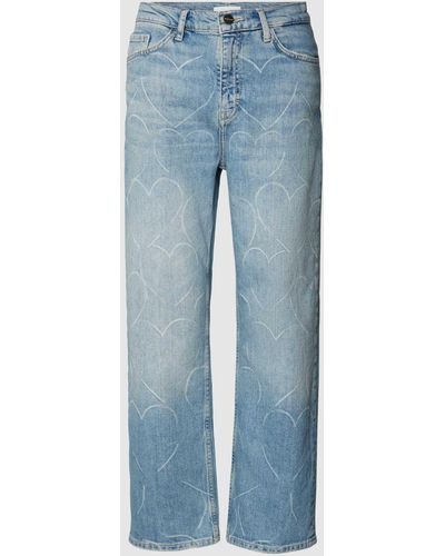 Rich & Royal Jeans Met Motiefprint - Blauw