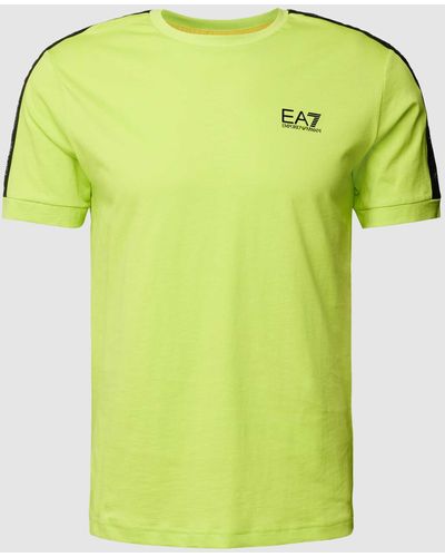 EA7 T-shirt Met Logoprint - Groen