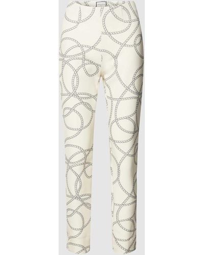 Seductive Hose mit Allover-Muster Modell 'Sabrina' - Weiß