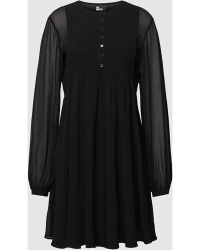 The Kooples Minikleid mit Ballonärmeln - Schwarz