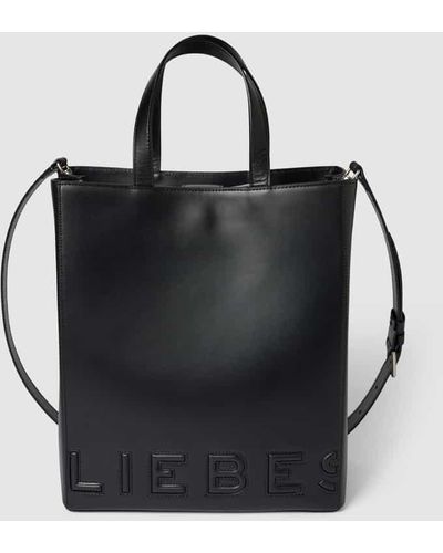 Liebeskind Berlin Handtasche aus Leder mit Schulterriemen - Schwarz