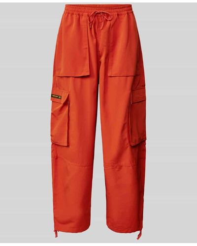 The Hundreds Cargohose mit Label-Detail Modell 'Guide' - Rot