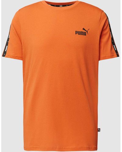 PUMA T-shirt Met Galonstrepen - Oranje
