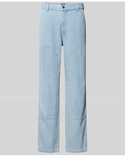 Dickies Regular Fit Jeans mit verstärktem Kniebereich Modell 'MADISON' - Blau