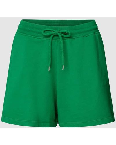 COLORFUL STANDARD Shorts mit französischen Eingrifftaschen - Grün