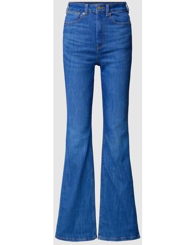 Tom Tailor Denim Flared Cut Jeans im 5-Pocket-Design - Blau