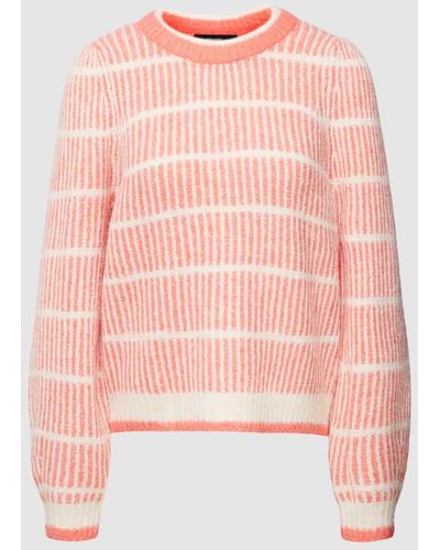 Vero Moda Strickpullover mit Allover-Muster Modell 'CALA' - Pink