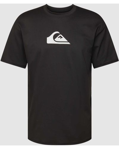 Quiksilver T-shirt Met Labelprint - Zwart