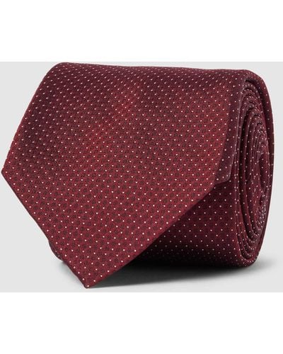 BOSS Krawatte aus Seide mit Allover-Muster - Rot