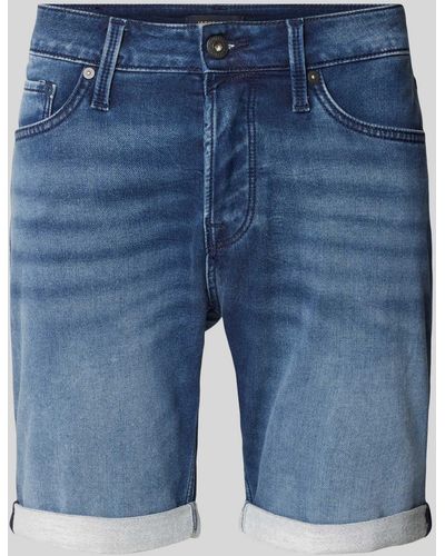 Jack & Jones Korte Jeans Met Steekzakken - Blauw