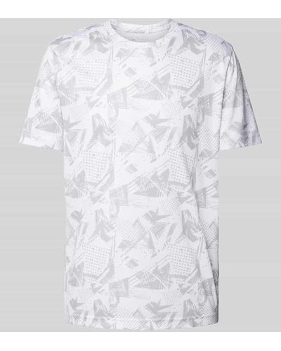 Christian Berg Men T-Shirt mit Allover-Muster - Weiß