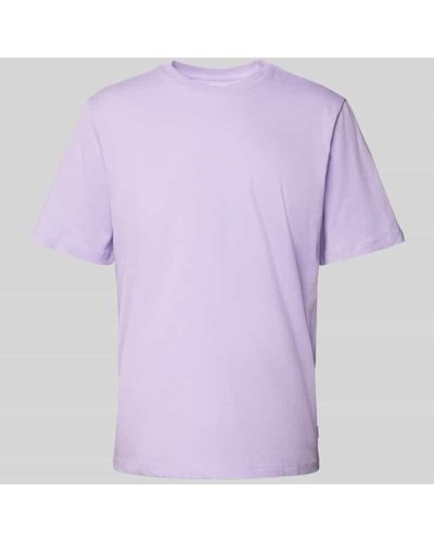 Jack & Jones T-Shirt mit Label-Detail Modell 'ORGANIC' - Lila