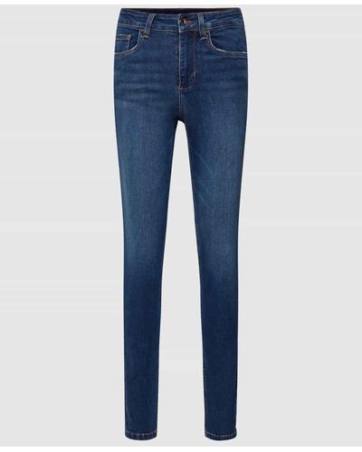 Liu Jo Skinny Fit Jeans mit Kontrastnähten - Blau