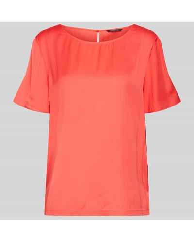 Comma, Blusenshirt mit Seitenschlitzen - Pink