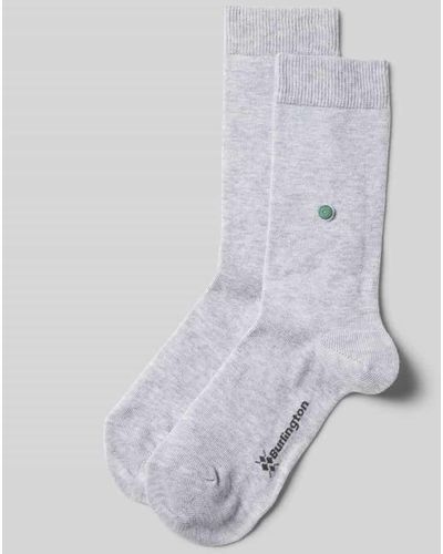 Burlington Socken in unifarbenem Design Modell 'LADY' - Weiß